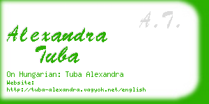 alexandra tuba business card